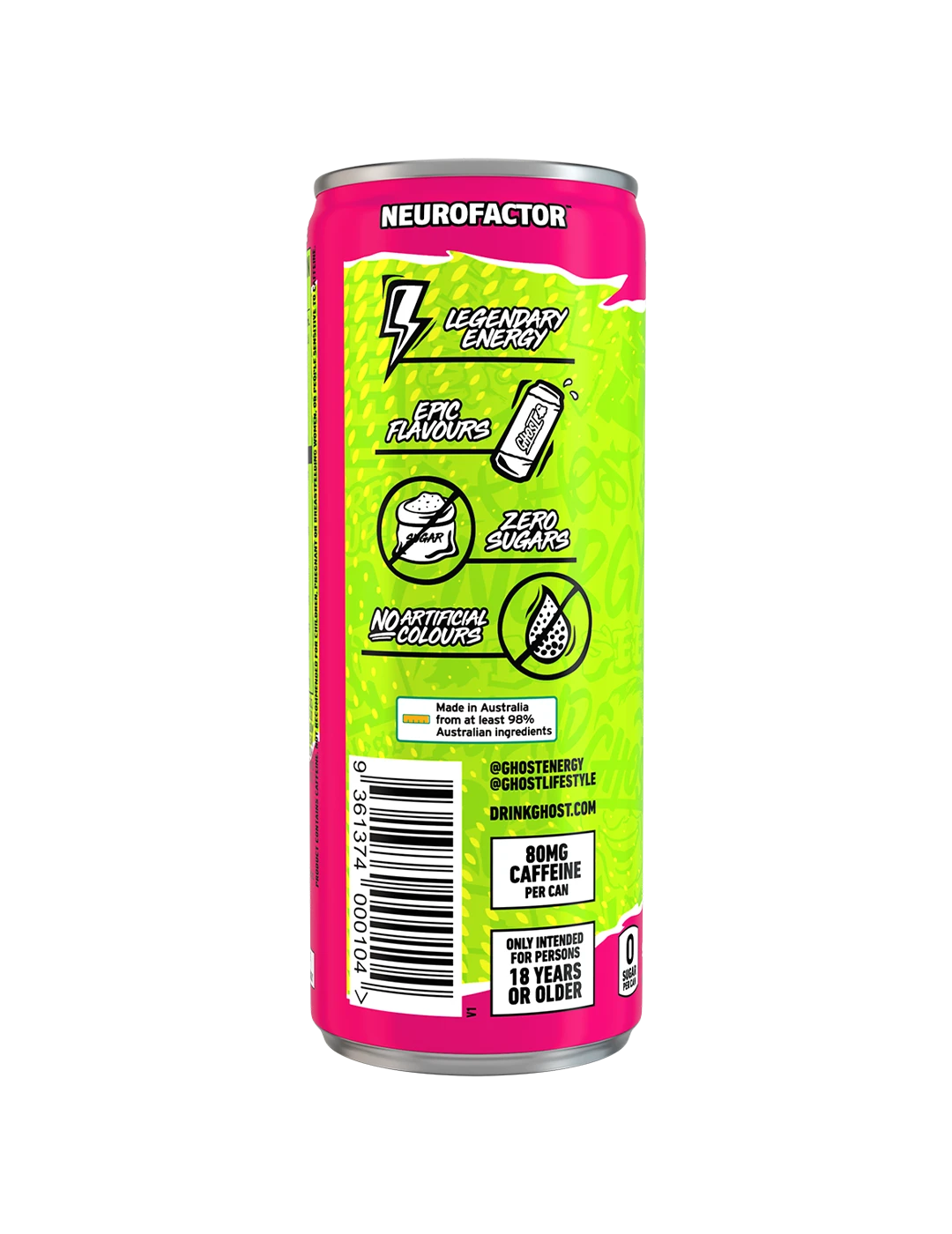 Ghost Energy 250m L Warheads Sour Watermelon Icons | ASN