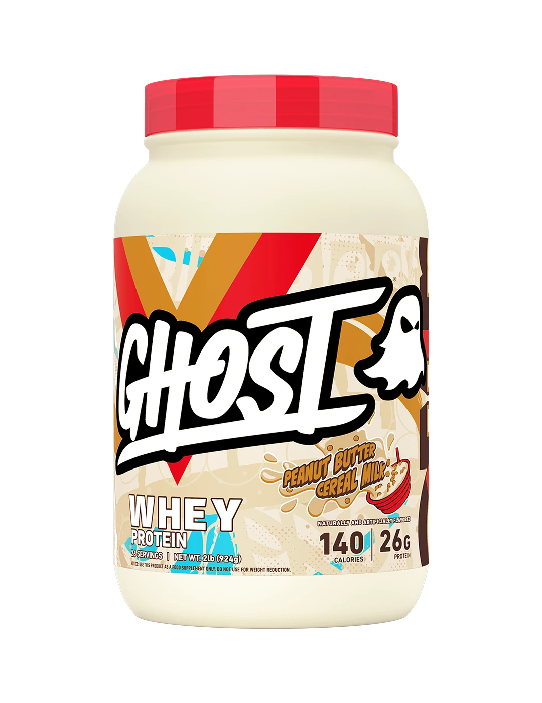 Ghost Whey Protein Peanut Butter Cereal Milk 2lb Front – GHOST | ASN