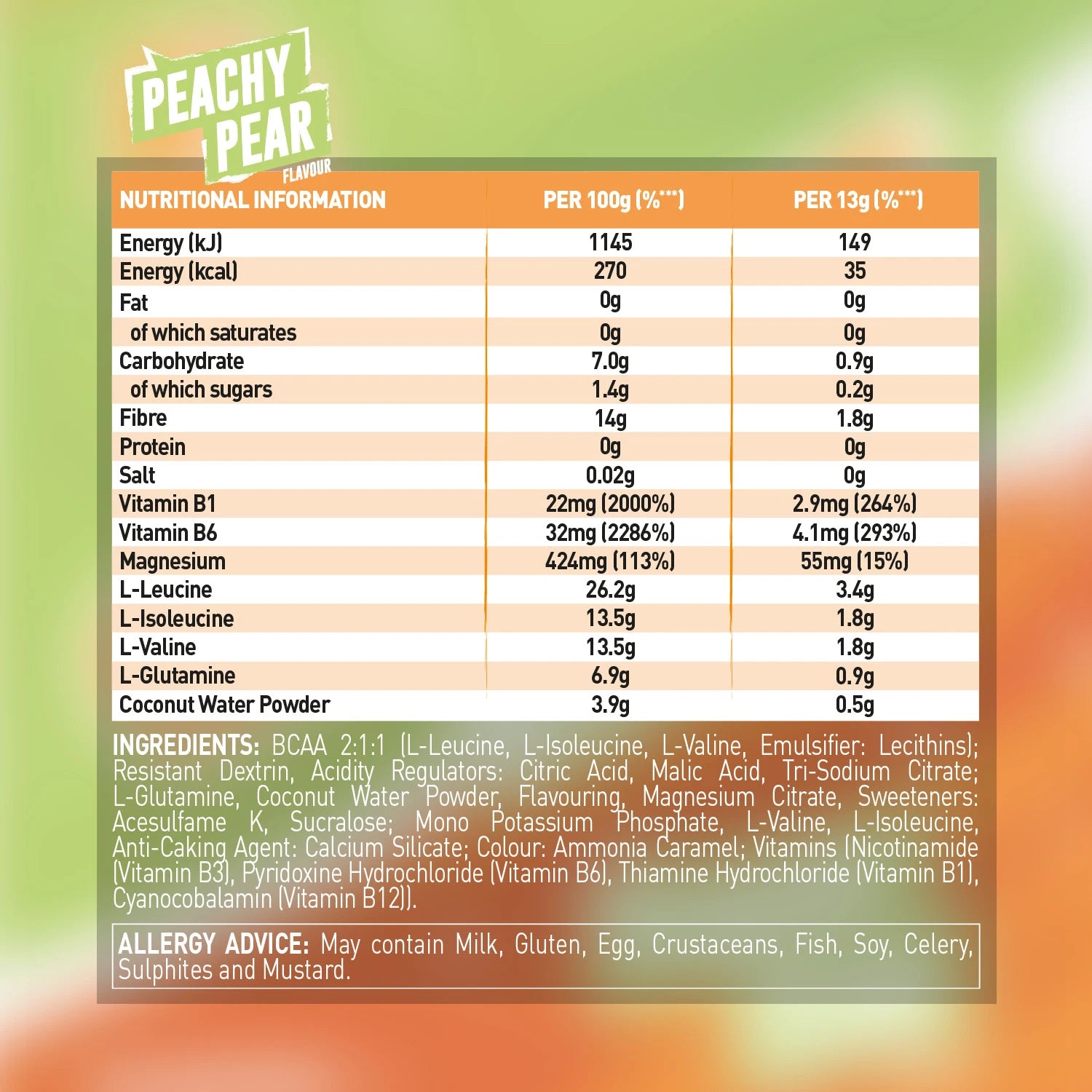 Grenade BCAA Peachy Pear SFP | ASN
