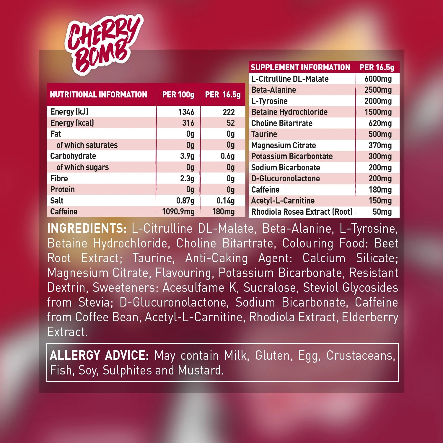 Grenade Pre Workout Cherry Bombcopy | ASN
