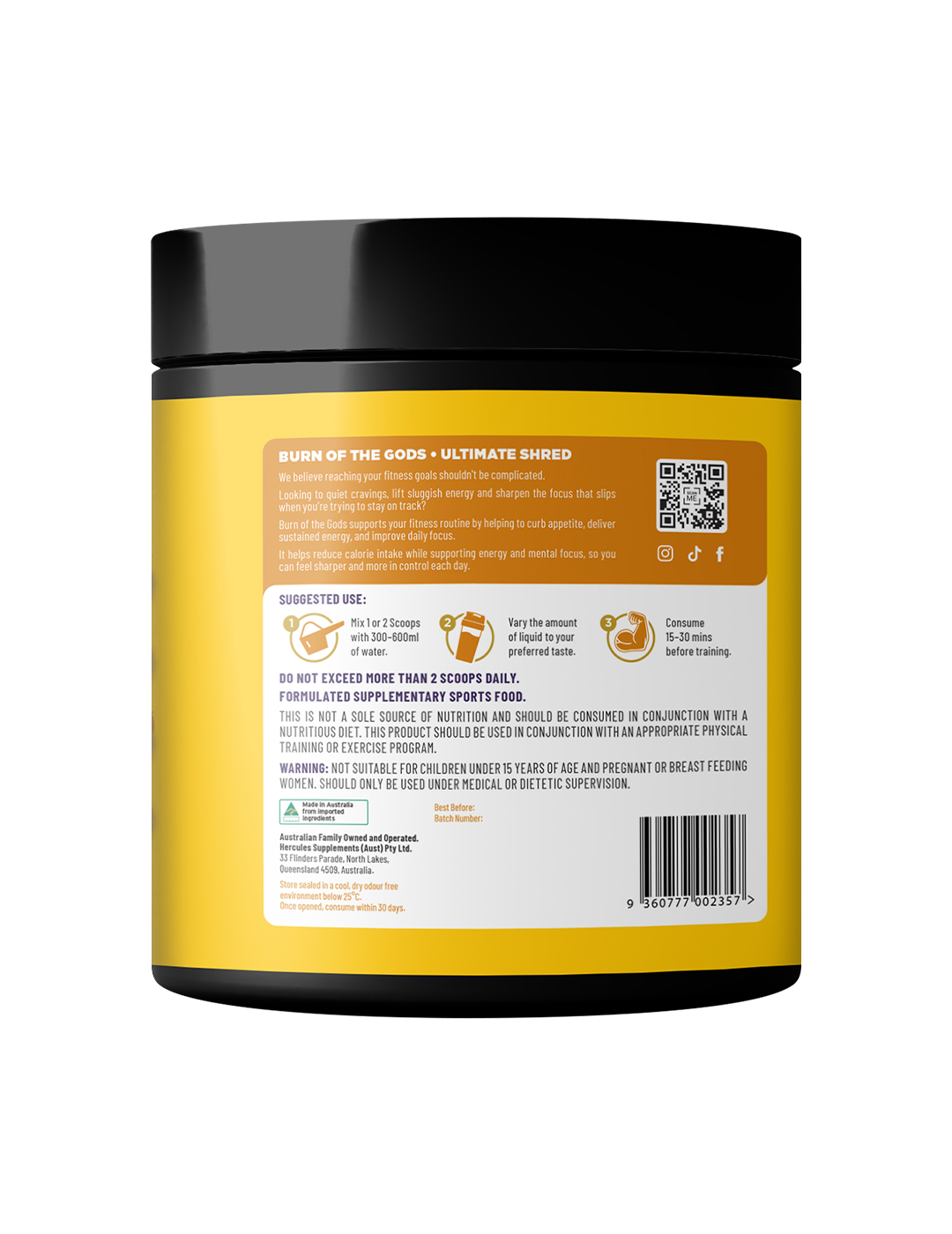 Hercules Supplements Burn of the Gods