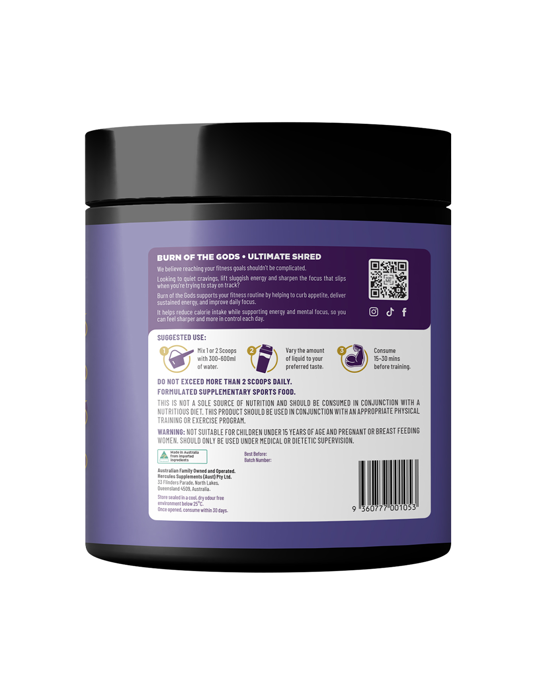 Hercules Supplements Burn of the Gods