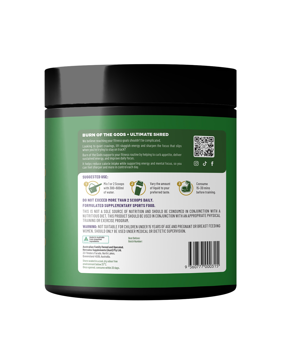 Hercules Supplements Burn of the Gods
