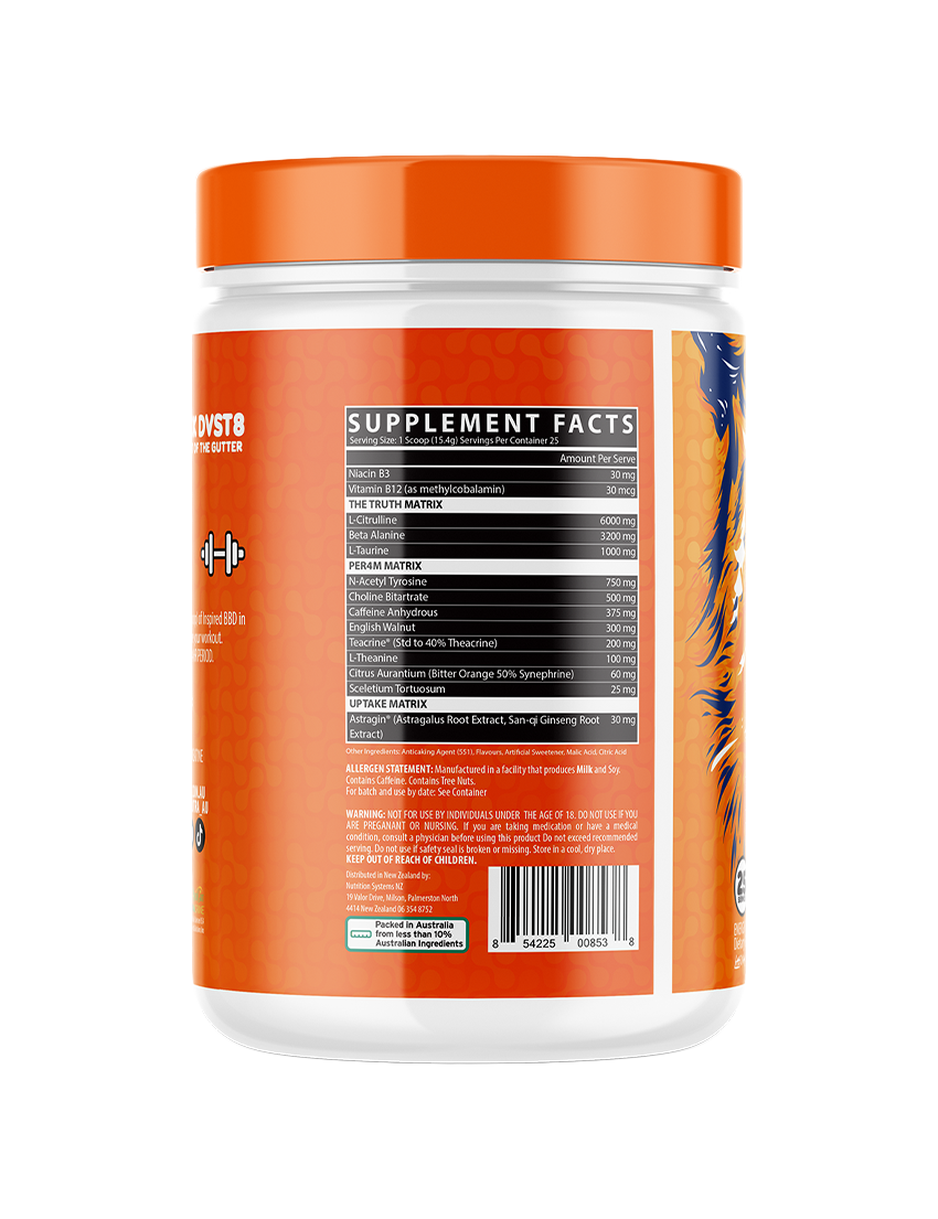 Inspired Big Black DVST8 Pre-Workout