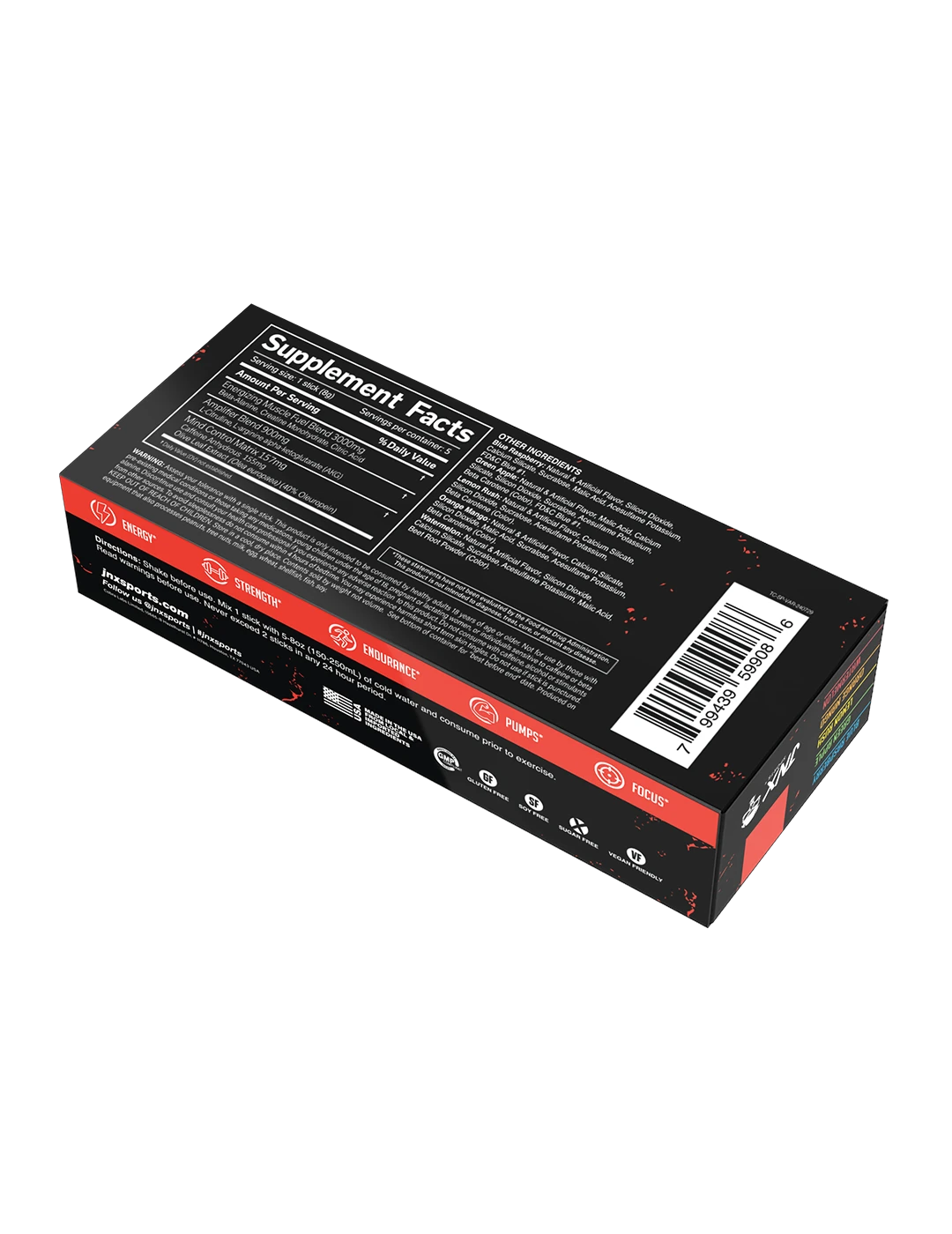 JNX Sports The Curse! Stim-Free Pump + Free The Curse! Variety Pack