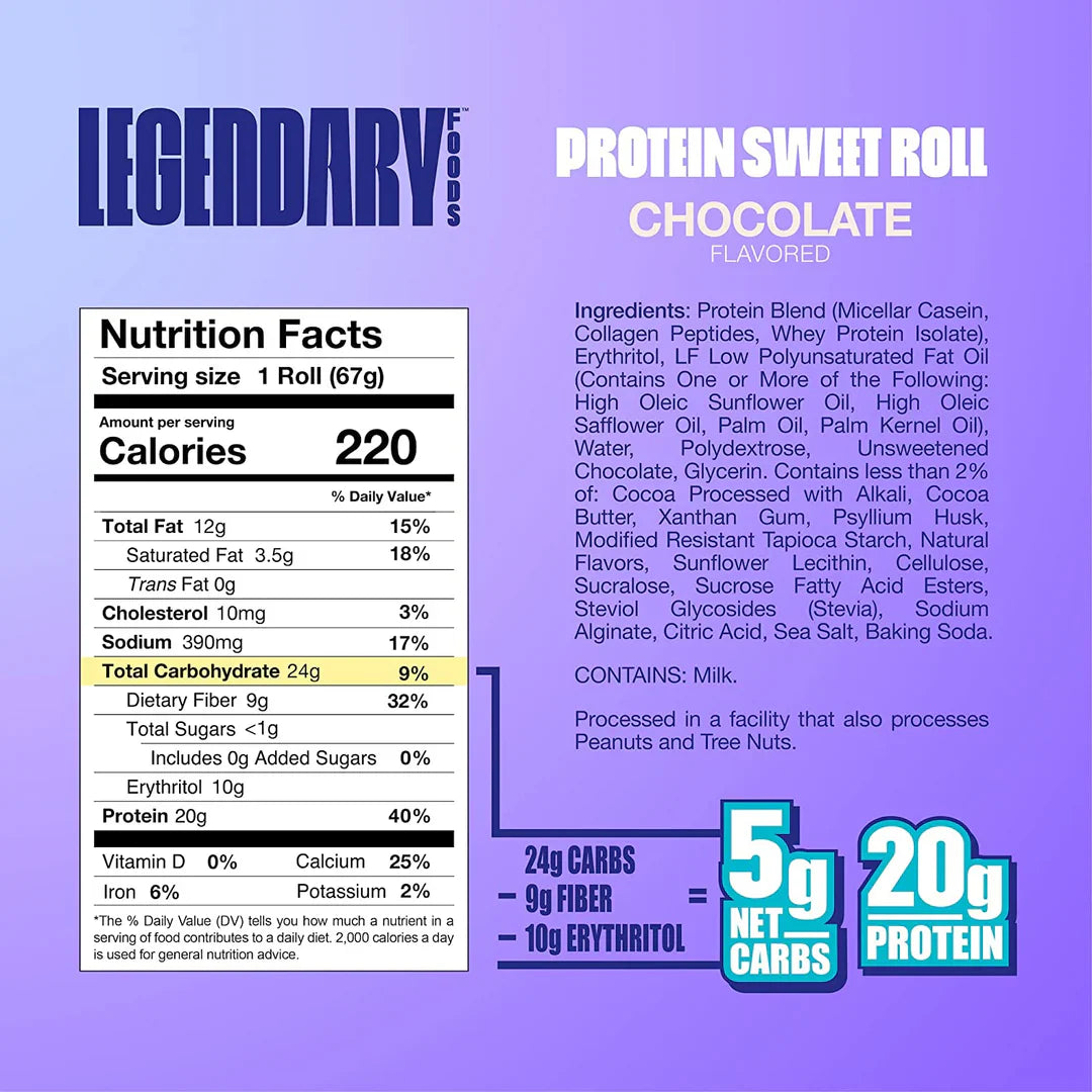 Legendary Foods Protein Sweet Roll Variety Pack