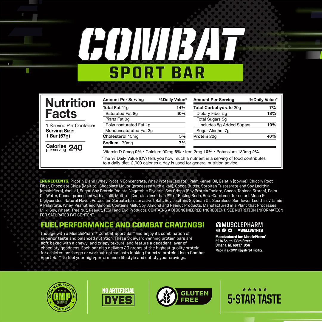 MusclePharm Combat 100% Whey + Free Combat Bars