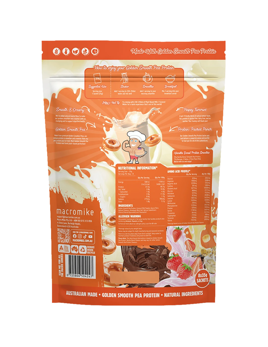 Macro Mike Golden Smooth Pea Protein
