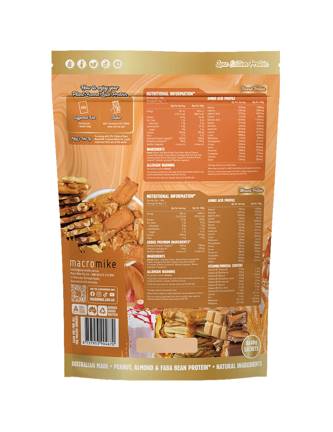 Macro Mike Plant Based Luxe Protein Sample Pack