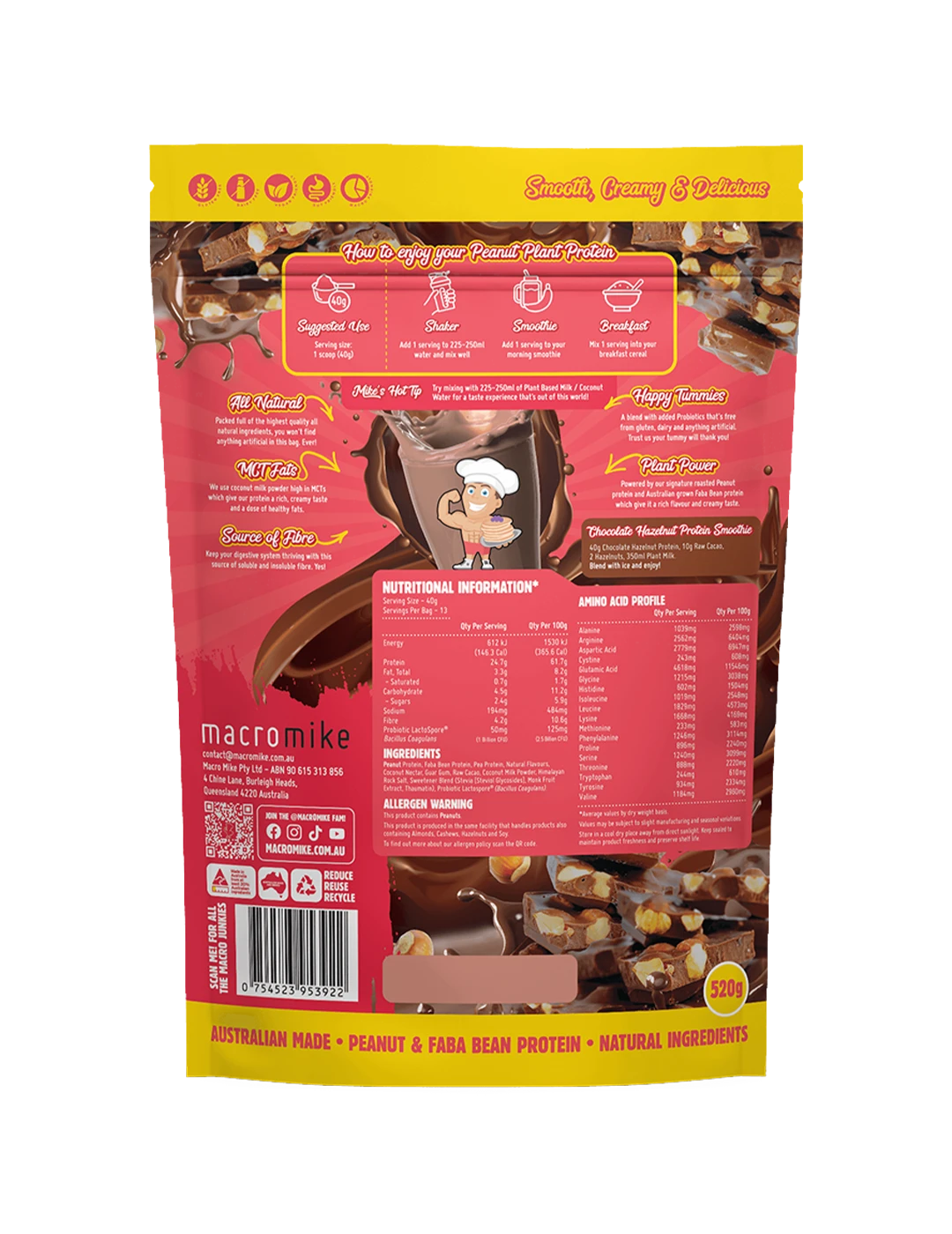Macro Mike Peanut Plant Protein