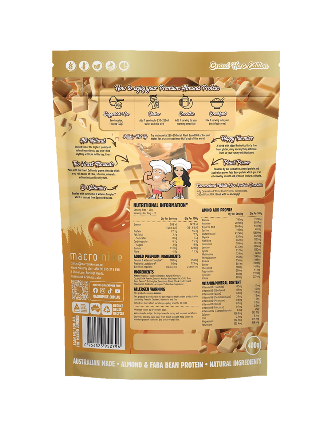 Macro Mike Premium Almond Protein
