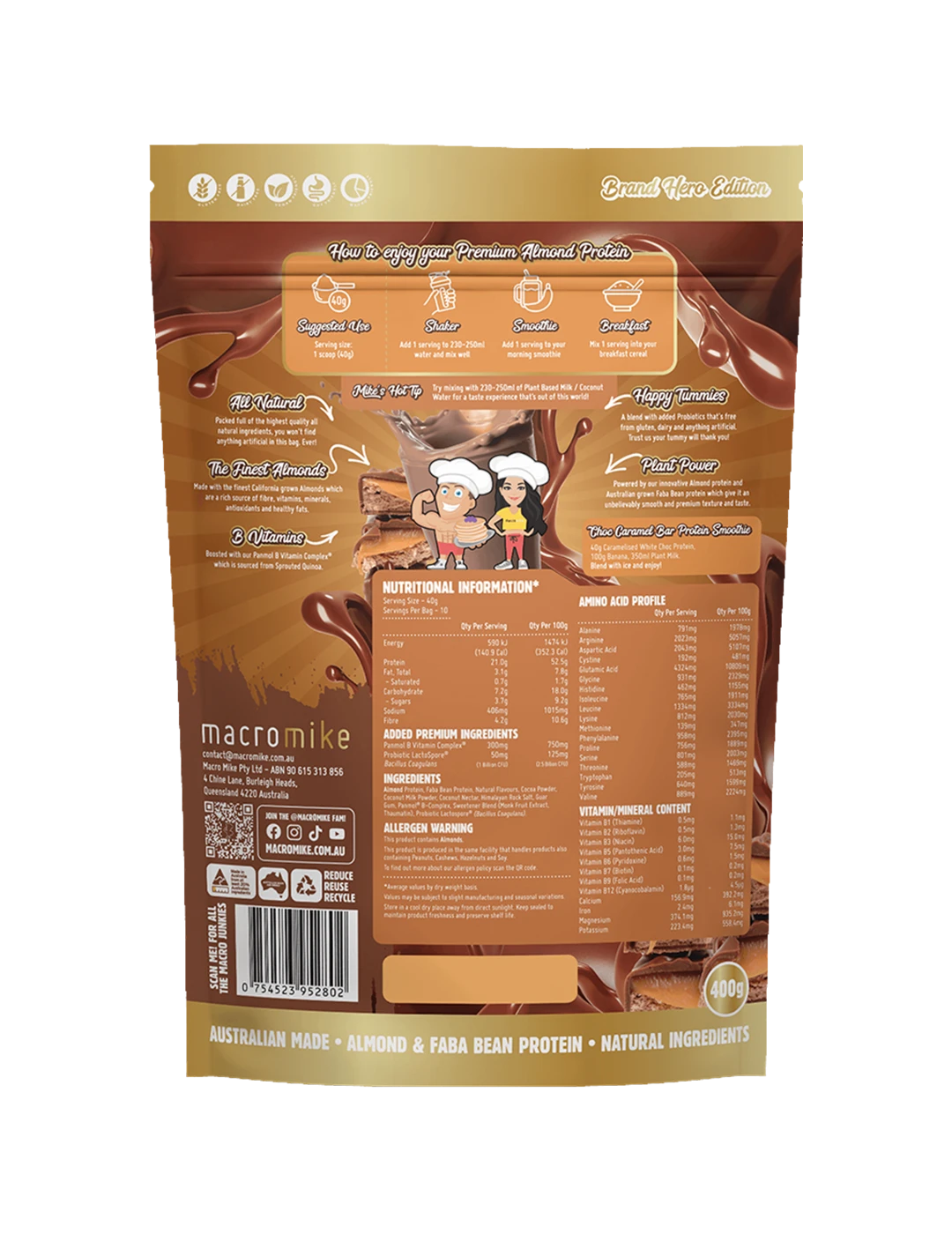 Macro Mike Premium Almond Protein