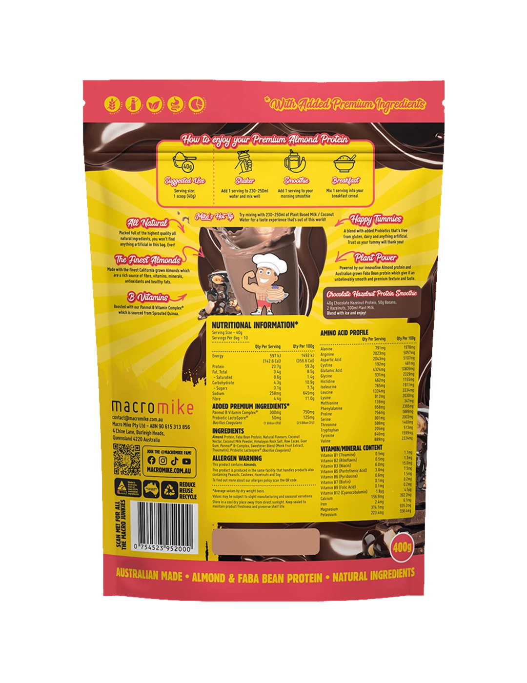 Macro Mike Premium Almond Protein