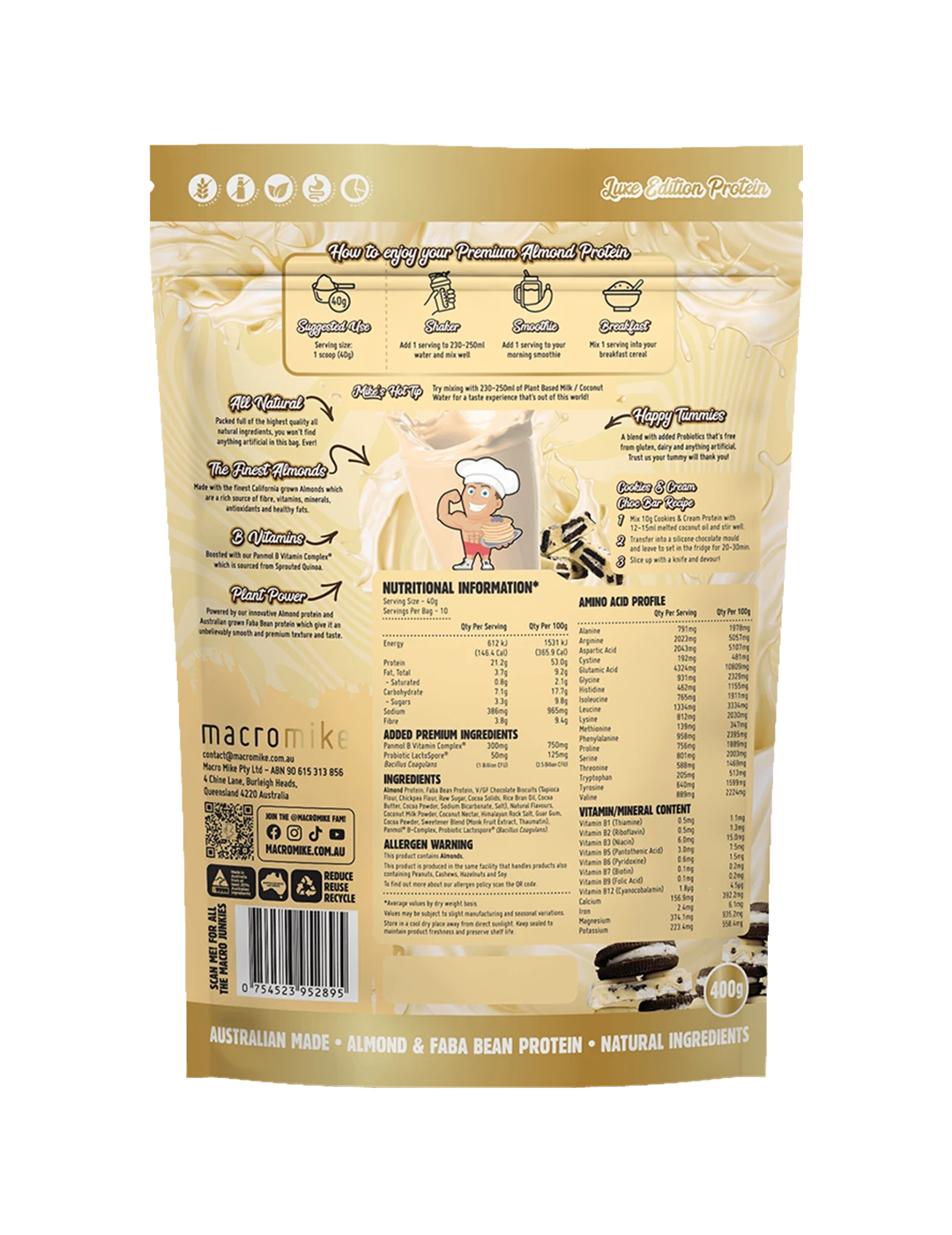 Macro Mike Premium Almond Protein