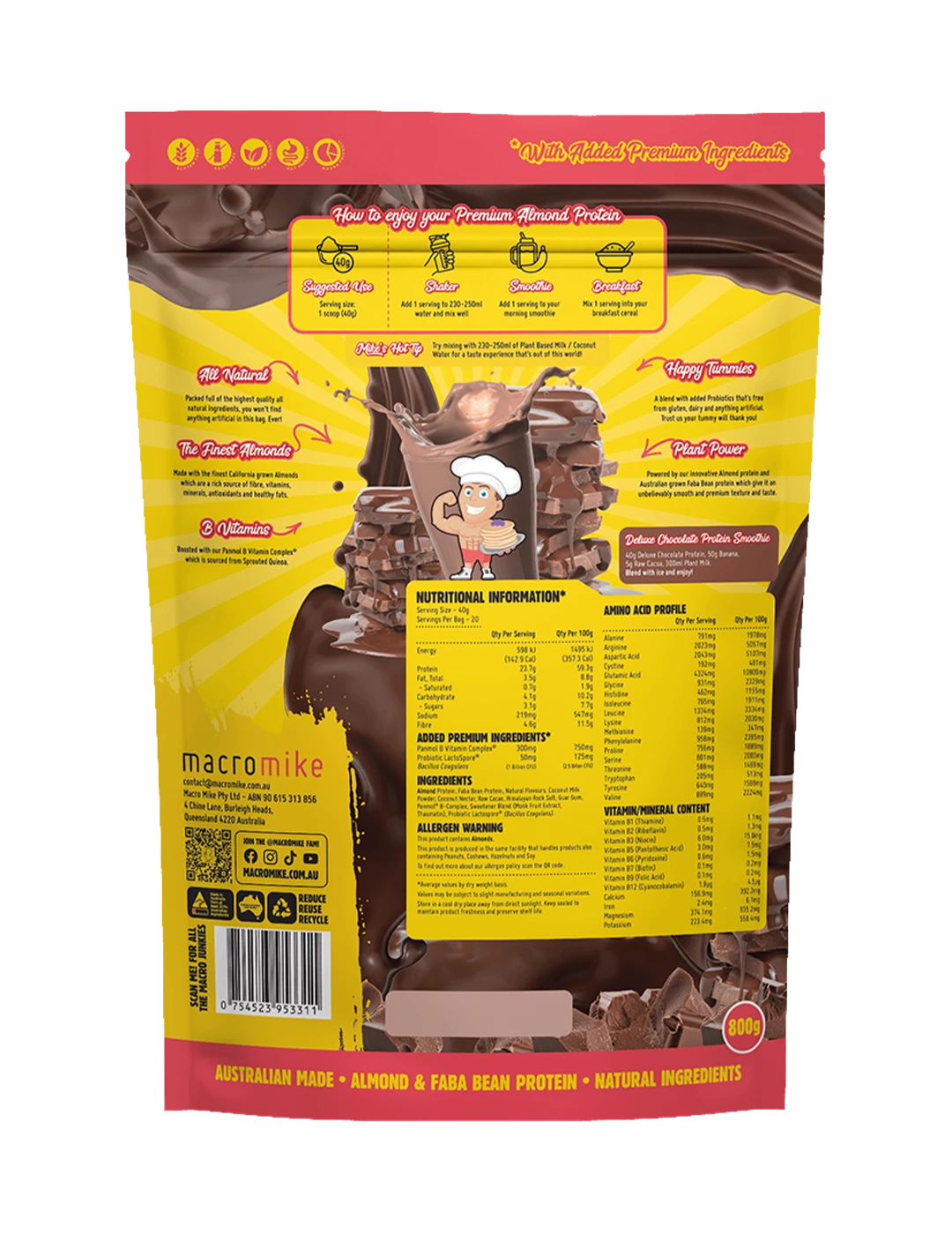 Macro Mike Premium Almond Protein