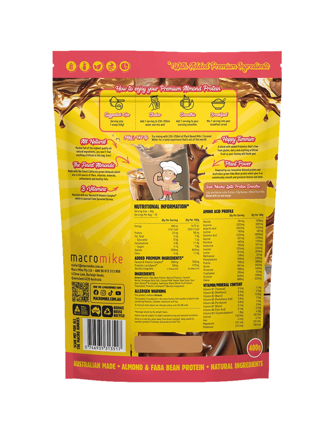Macro Mike Premium Almond Protein