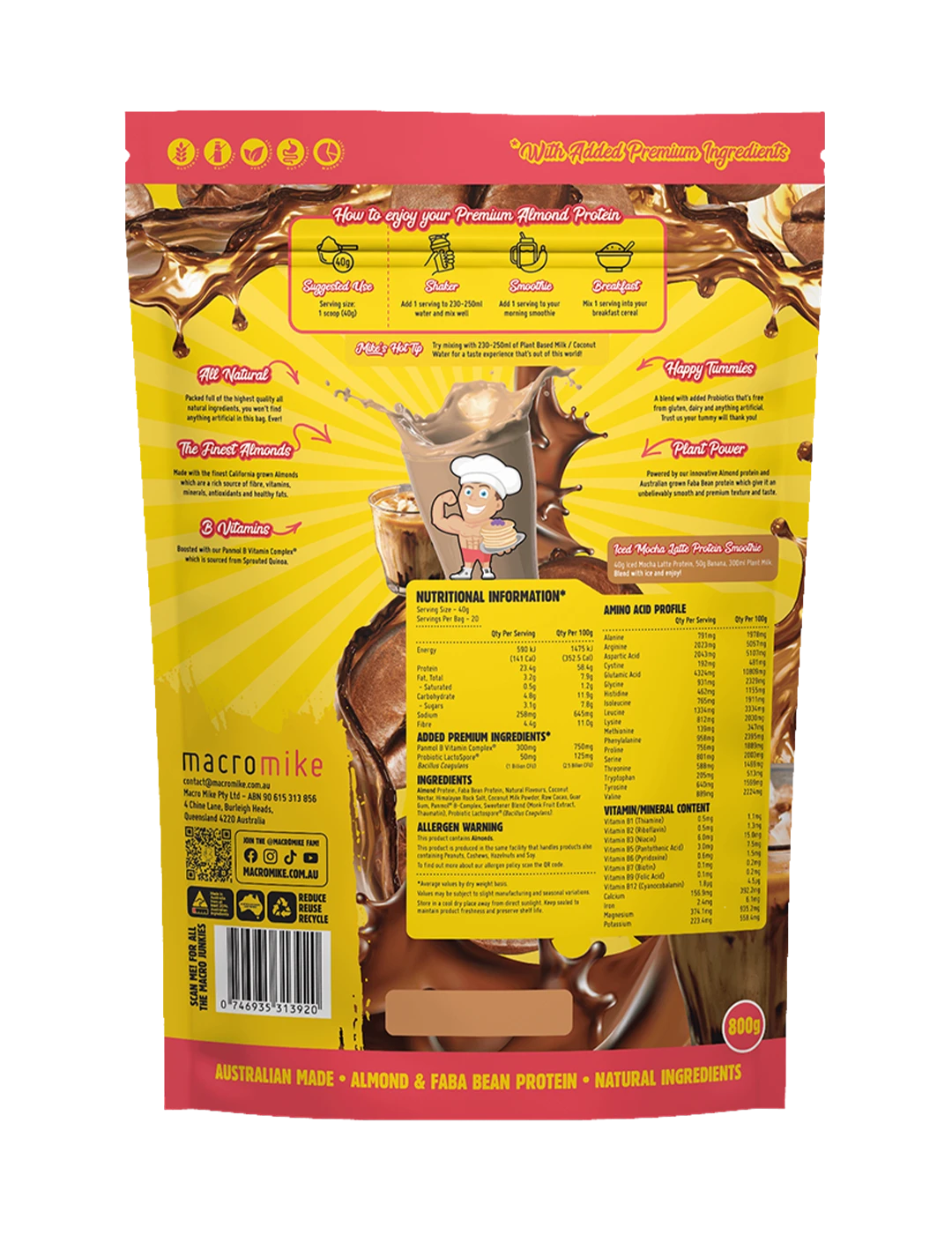 Macro Mike Premium Almond Protein