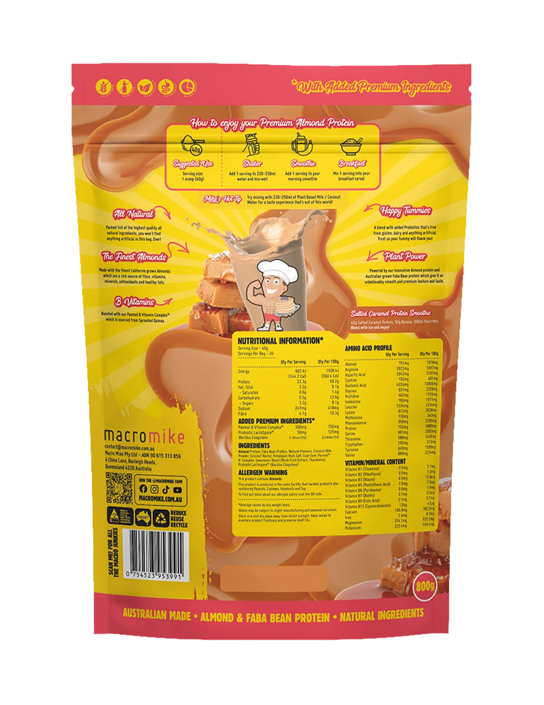 Macro Mike Premium Almond Protein