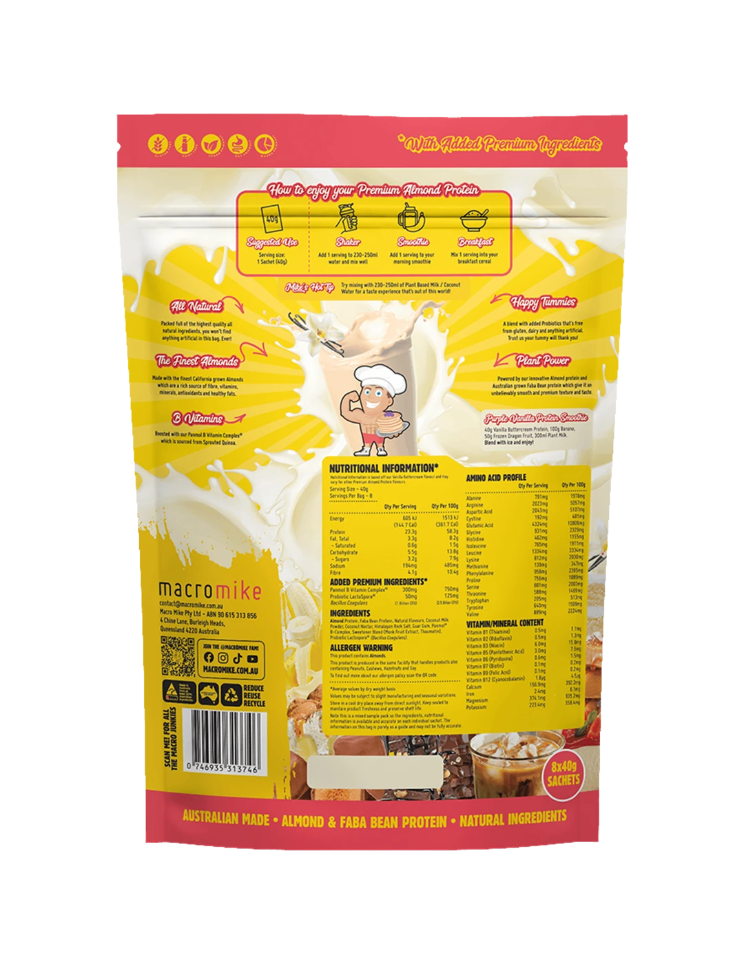 Macro Mike Premium Almond Protein