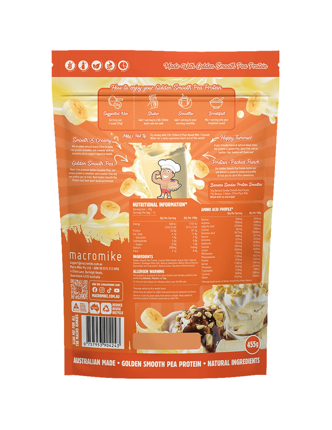 Macro Mike Golden Smooth Pea Protein