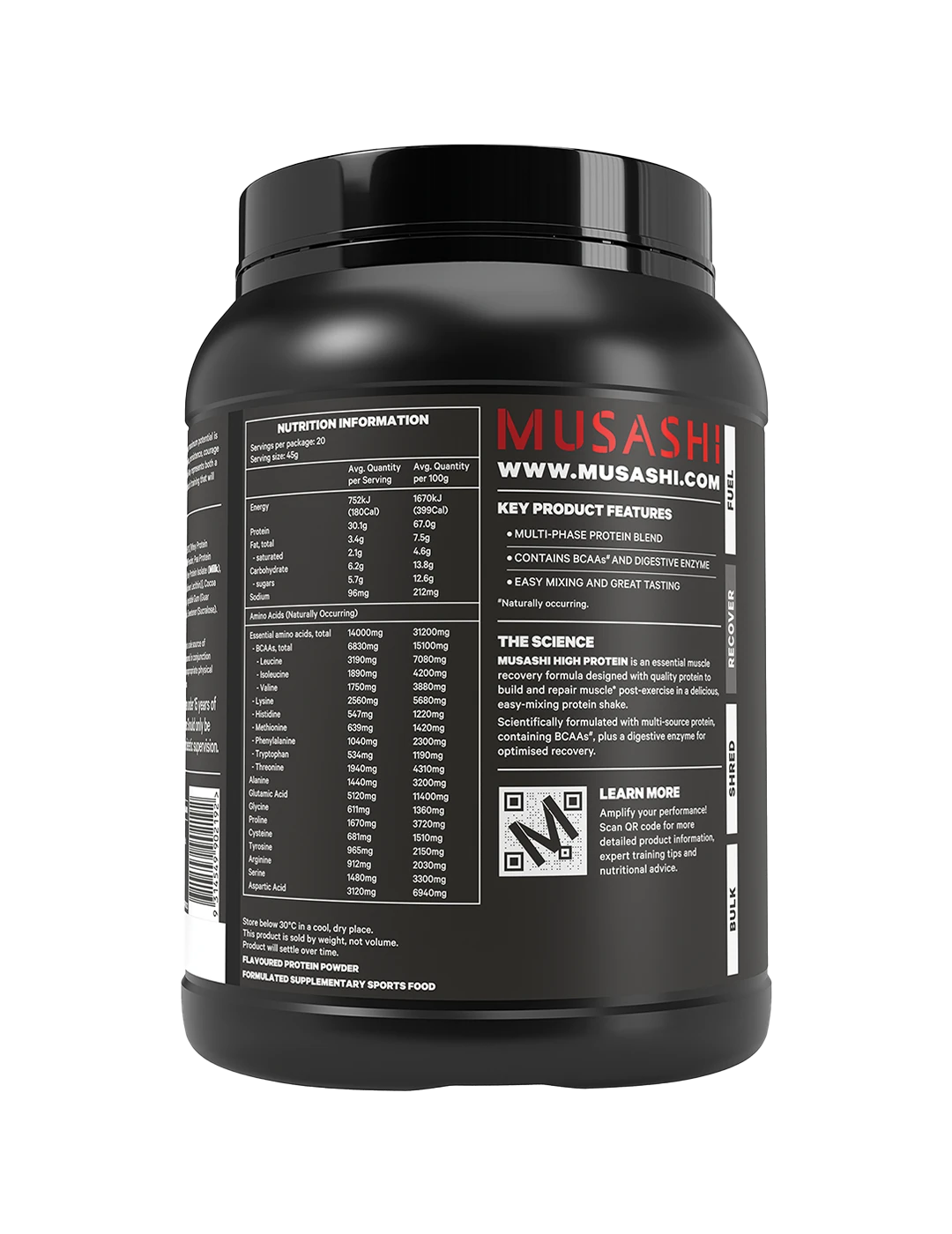Musashi High Protein Powder