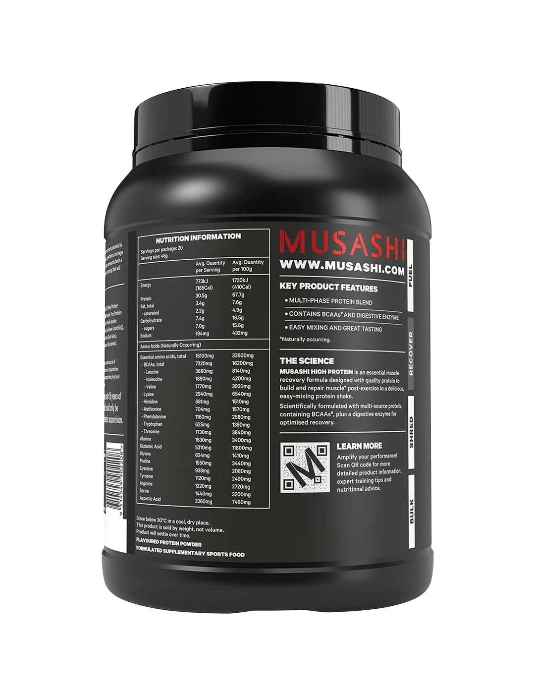 Musashi High Protein Powder