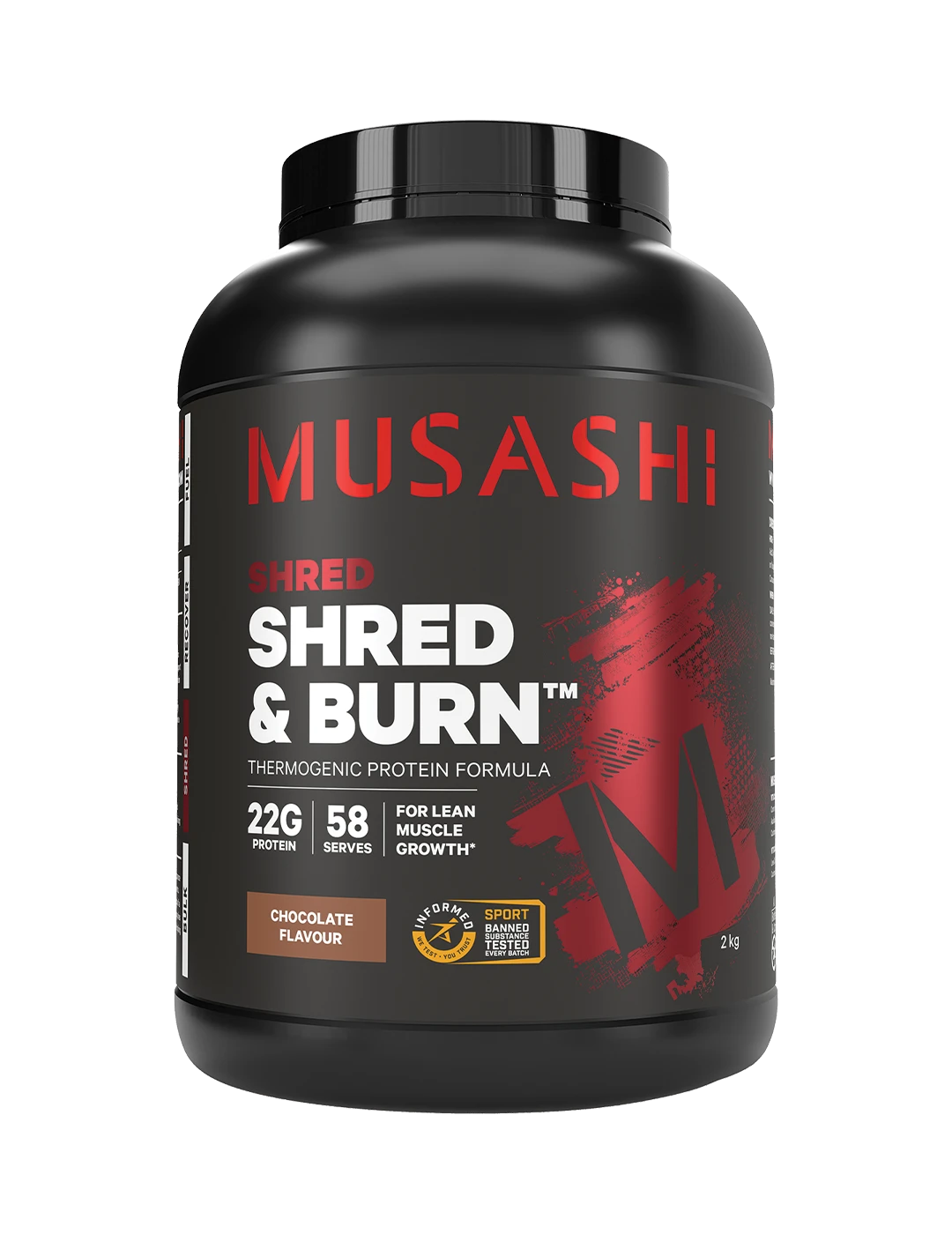 Musashi Shred &amp; Burn Protein Powder