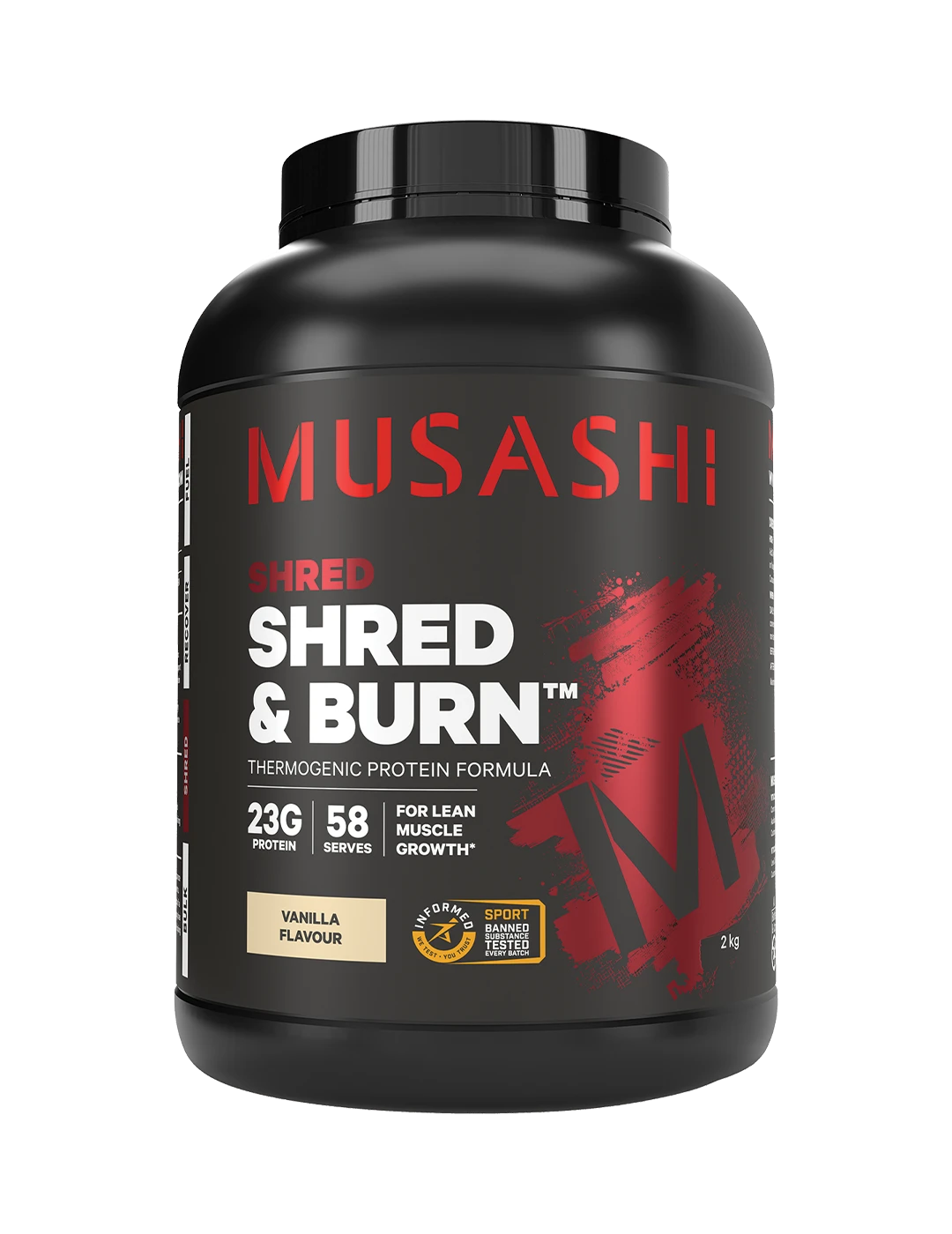 Musashi Shred &amp; Burn Protein Powder