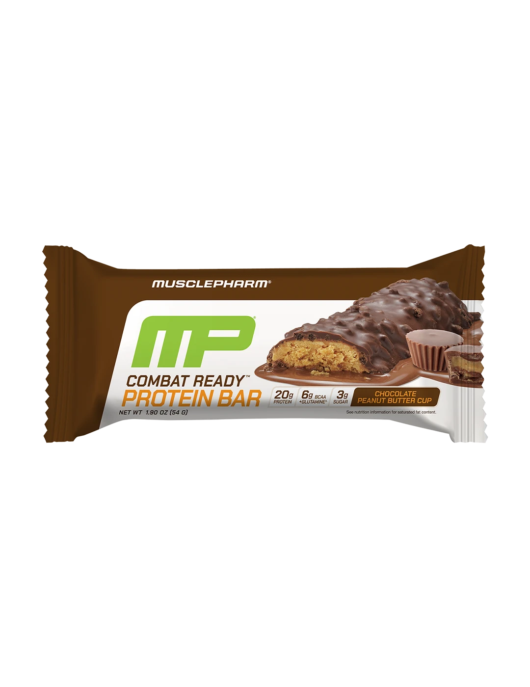 Muscle Pharm Combat Ready Protein Bar Chocolate Peanut Butter Cup | ASN
