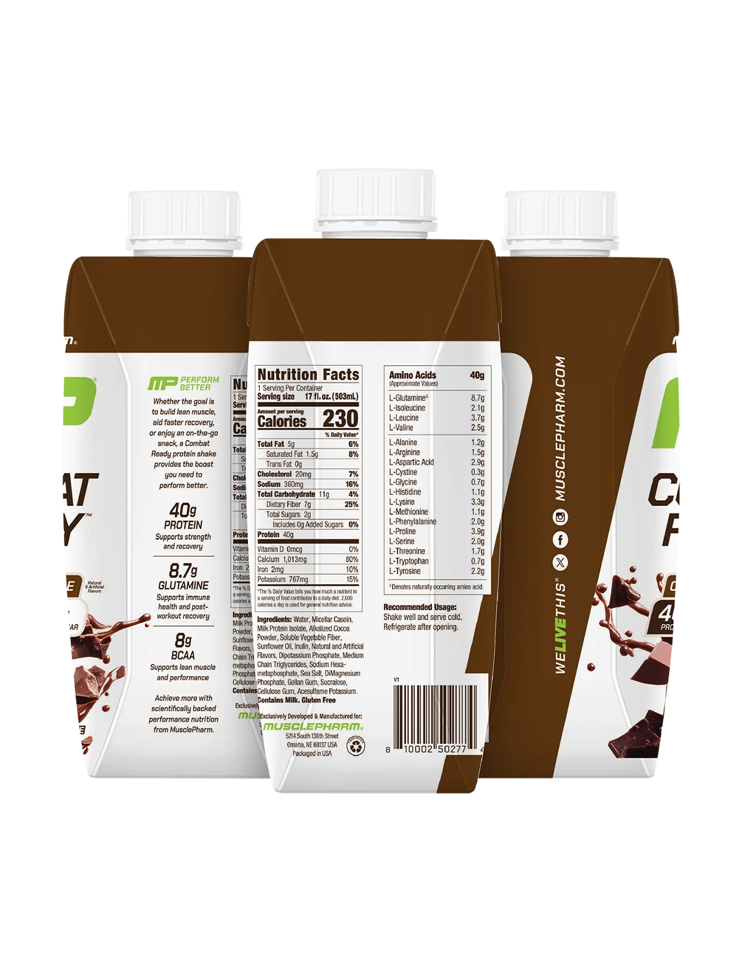 MusclePharm Combat Ready Protein Shakes