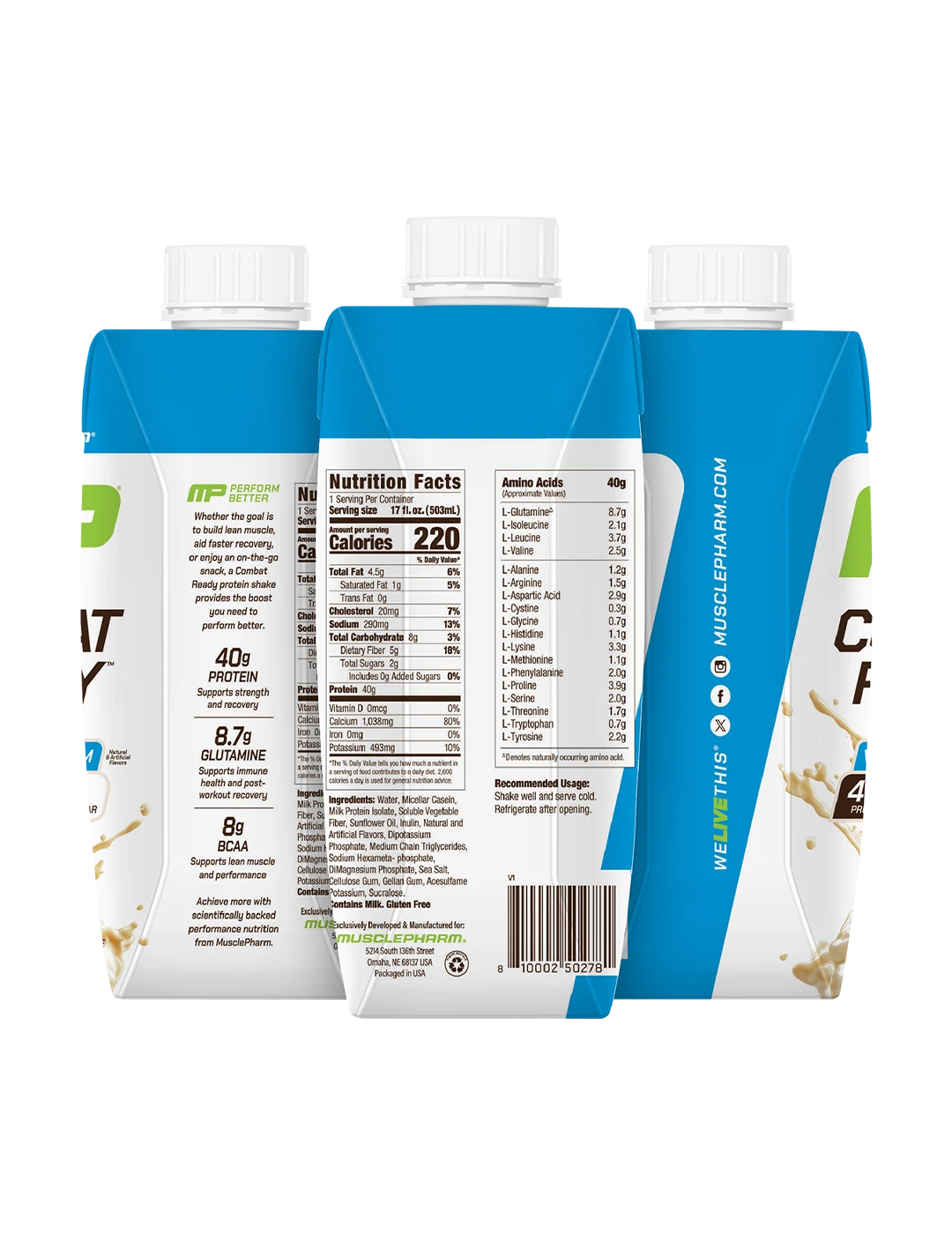 MusclePharm Combat Ready Protein Shakes