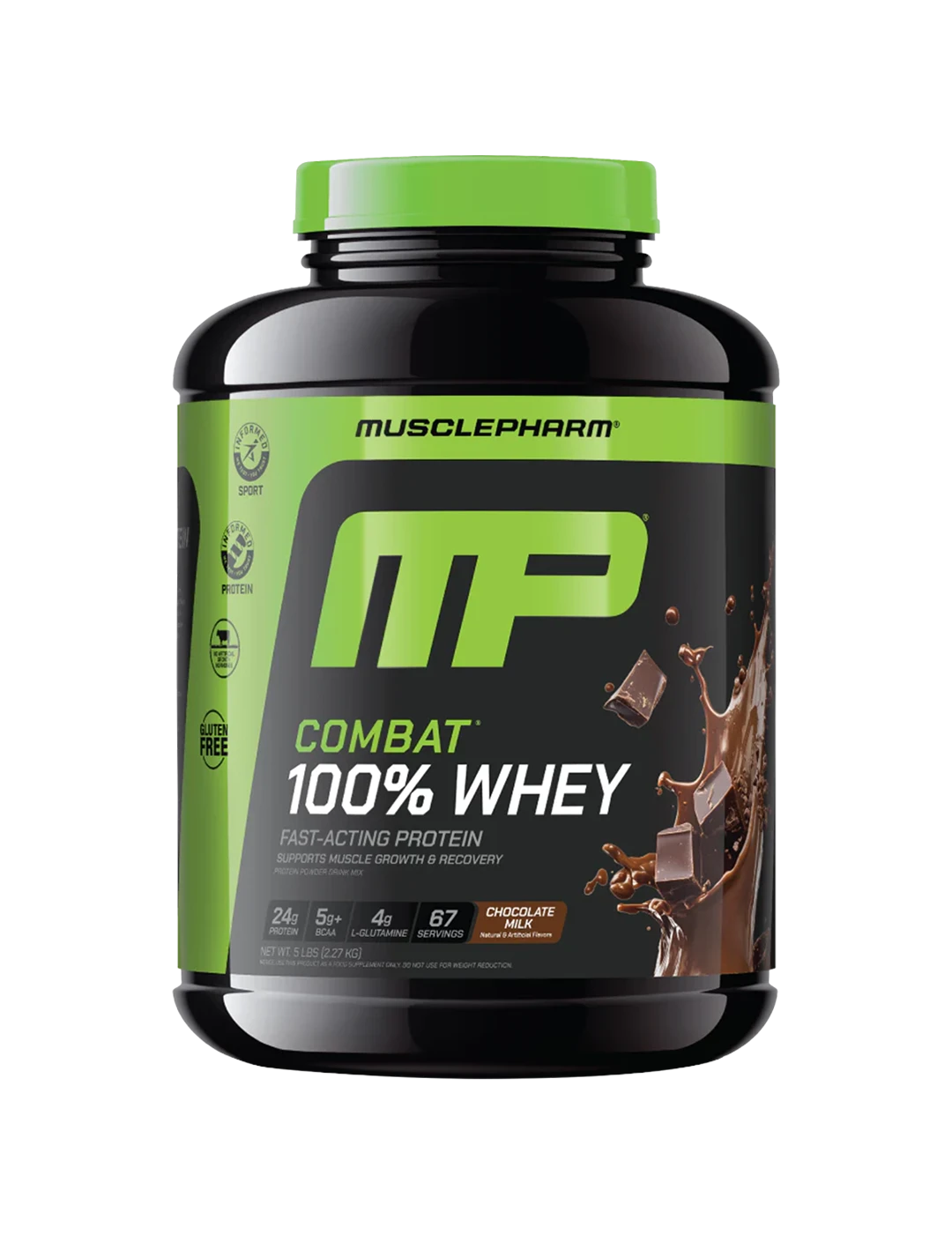 Muscle Pharm Combat100 Whey 5lb Chocolate Milk | ASN