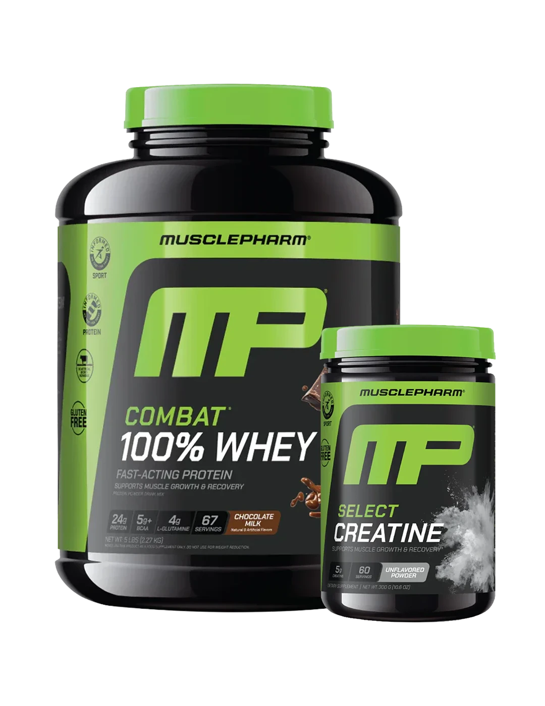 MusclePharm Combat 100% Whey + Free Creatine