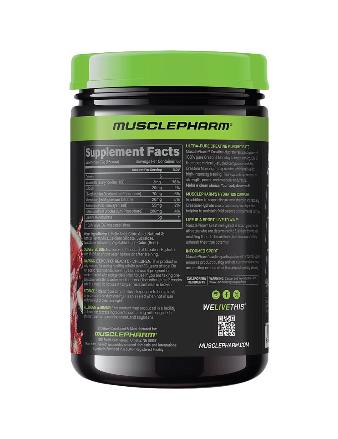 MusclePharm Creatine-Hydrate