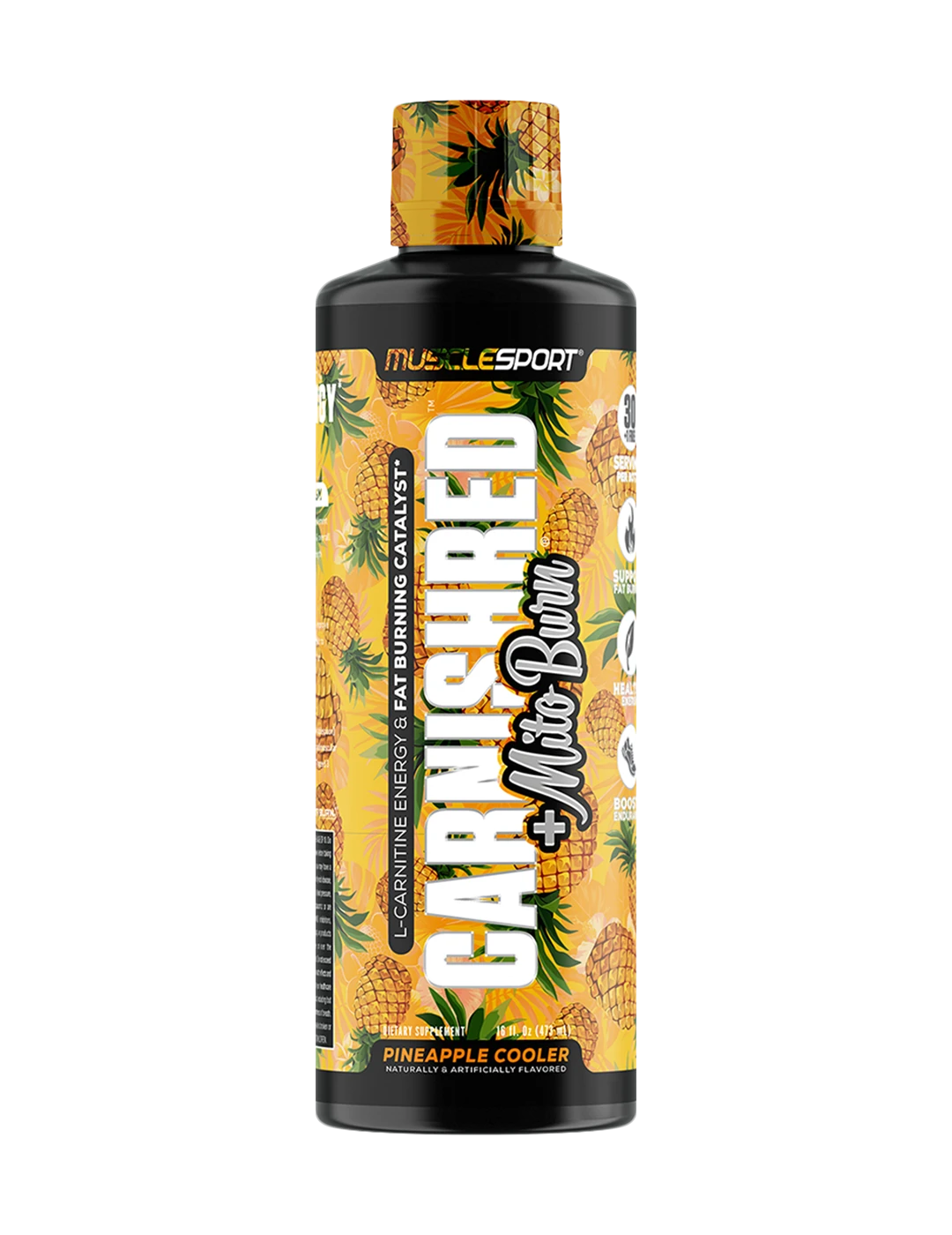 Muscle Sport Carnishred Mito Burn 473m L Pineapple Cooler | ASN