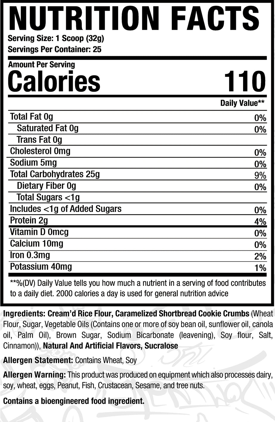 Muscle Sport Cream D Rice 25 Servings Cookie Butter | ASN