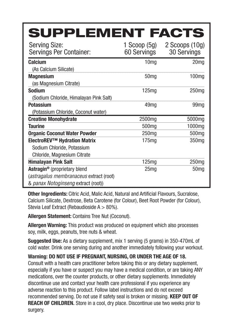 Muscle Sport Creatine Hydration 300g Passionfruit Punchcopy | ASN