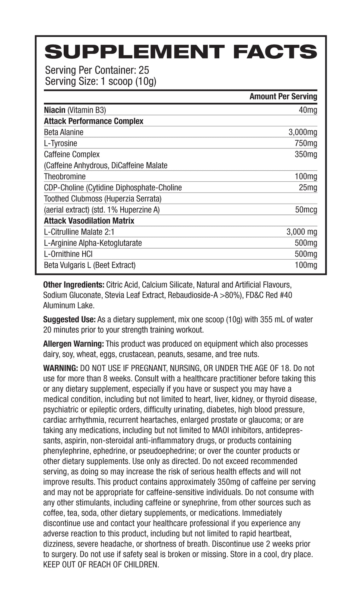 Musclesport Attack Pre-Workout