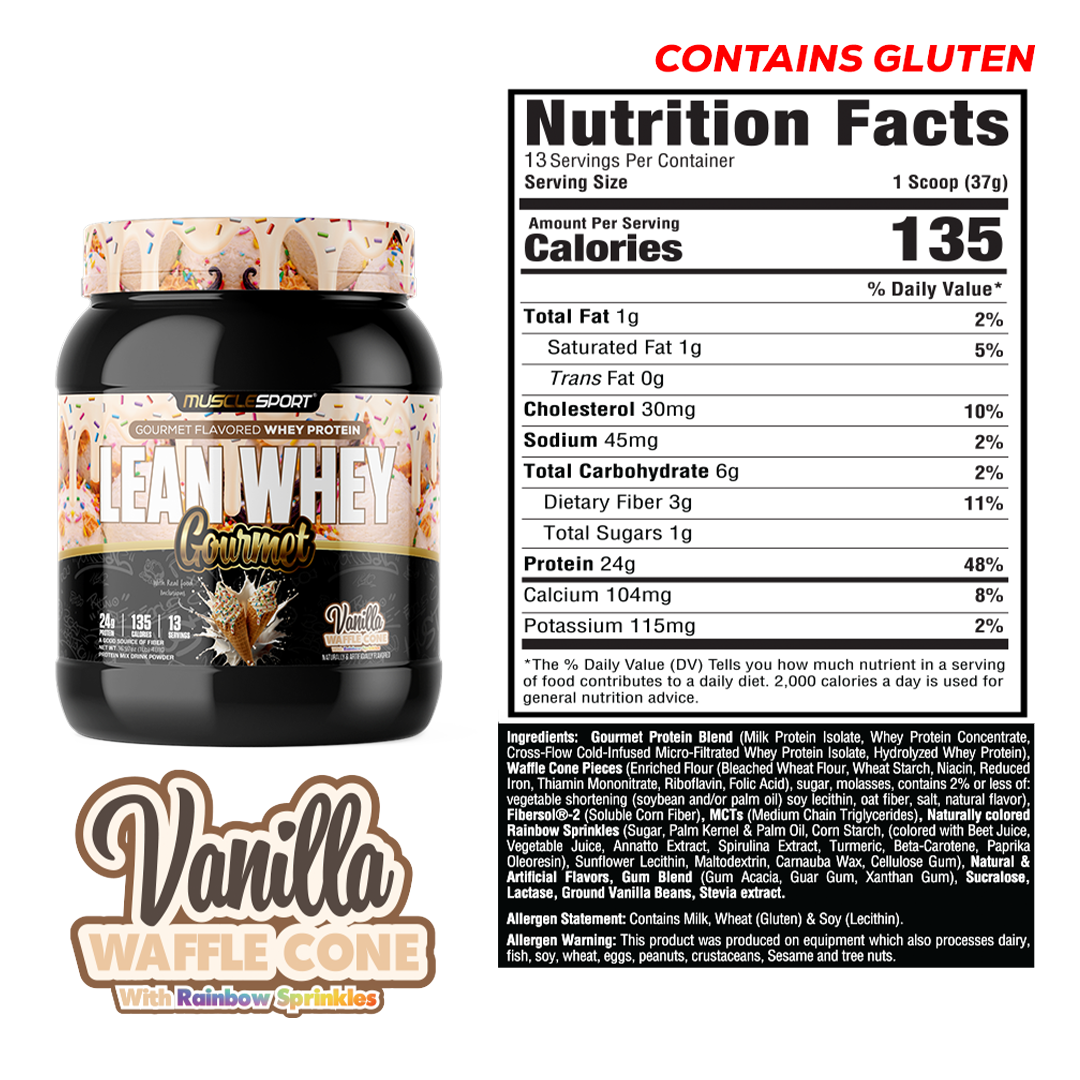 MuscleSport Lean Whey Gourmet