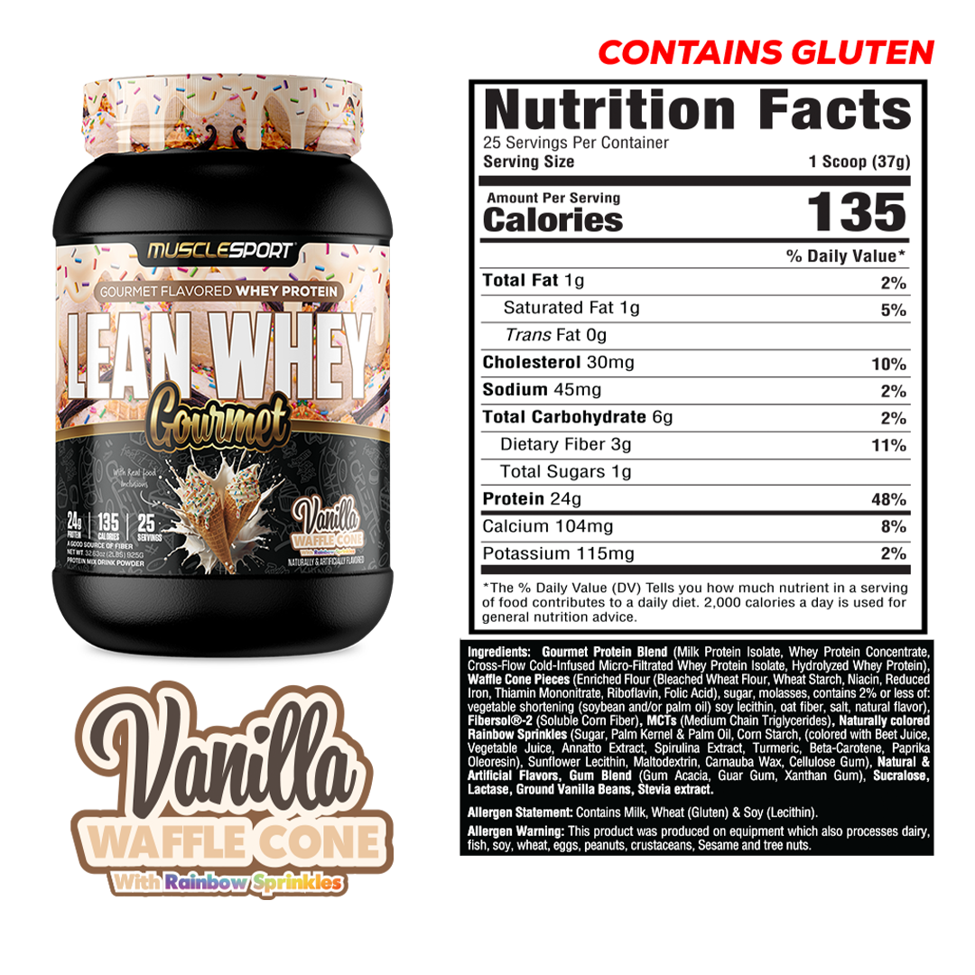 MuscleSport Lean Whey Gourmet