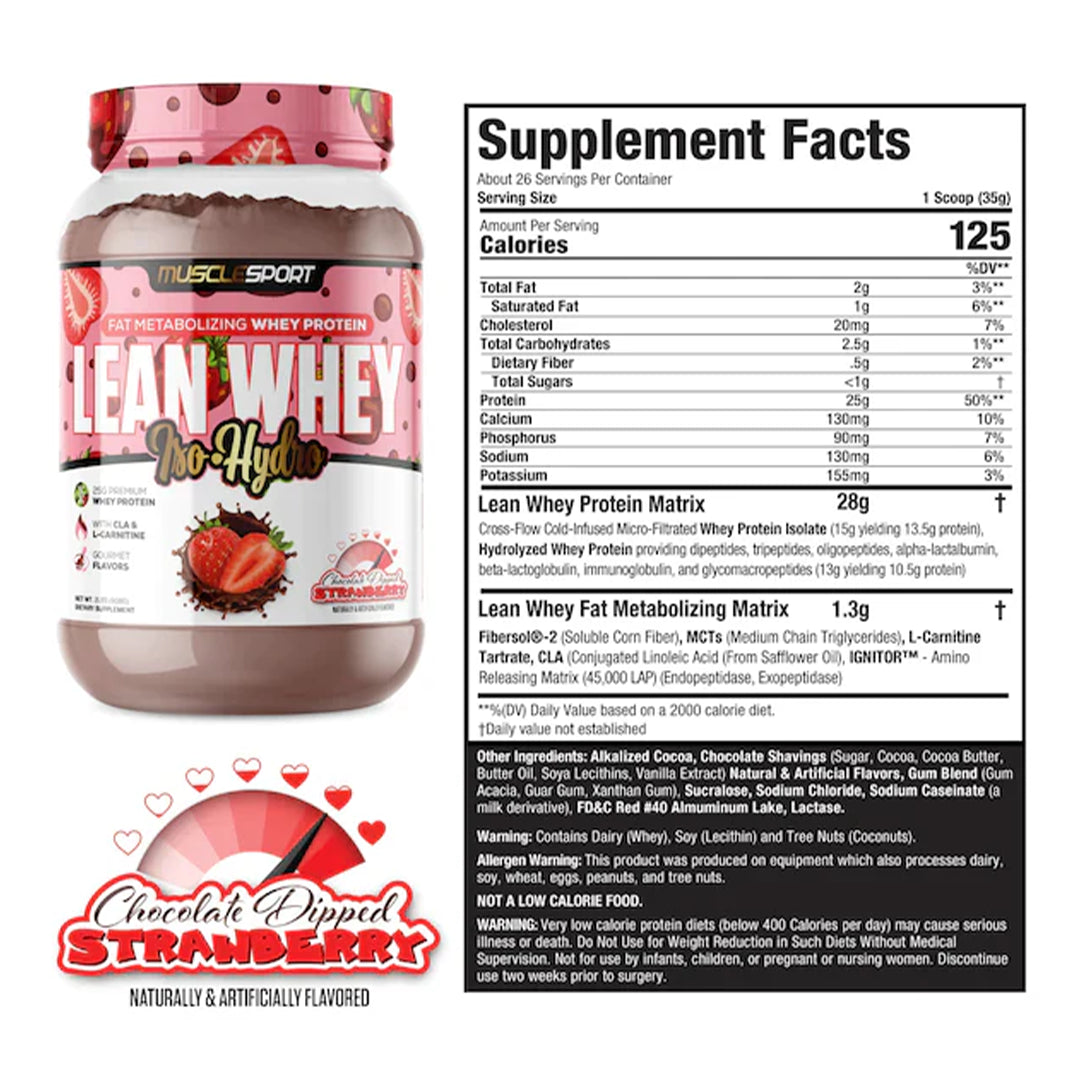 MuscleSport Lean Whey Iso Hydro
