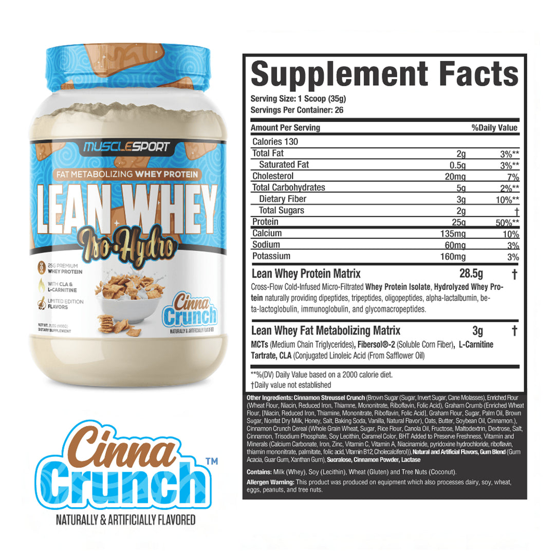 MuscleSport Lean Whey Iso Hydro