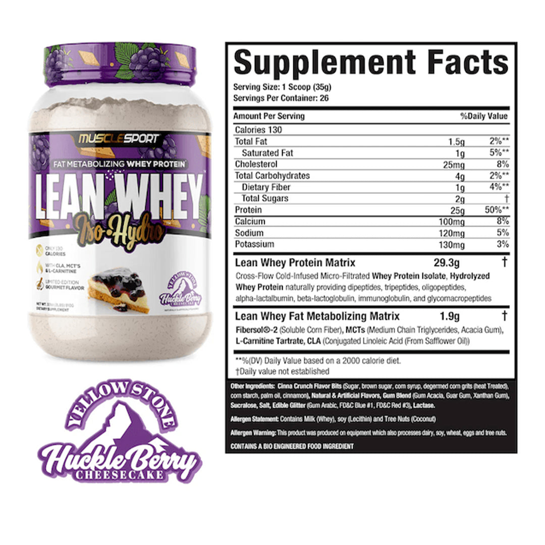 MuscleSport Lean Whey Iso Hydro