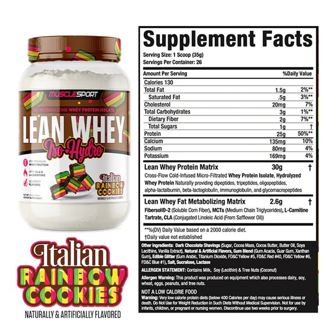 MuscleSport Lean Whey Iso Hydro