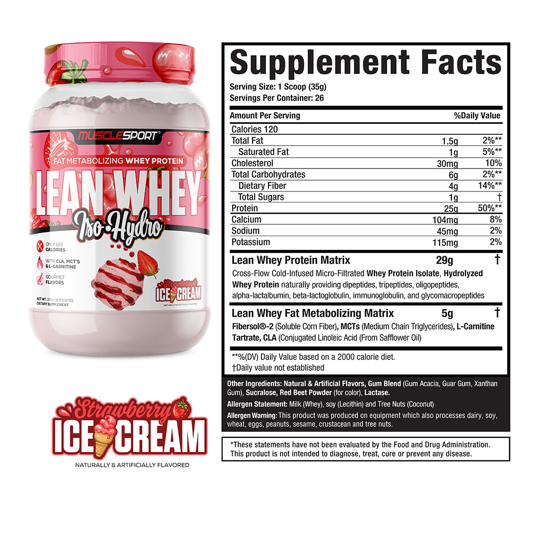 MuscleSport Lean Whey Iso Hydro