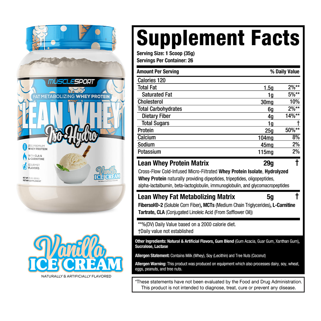 MuscleSport Lean Whey Iso Hydro