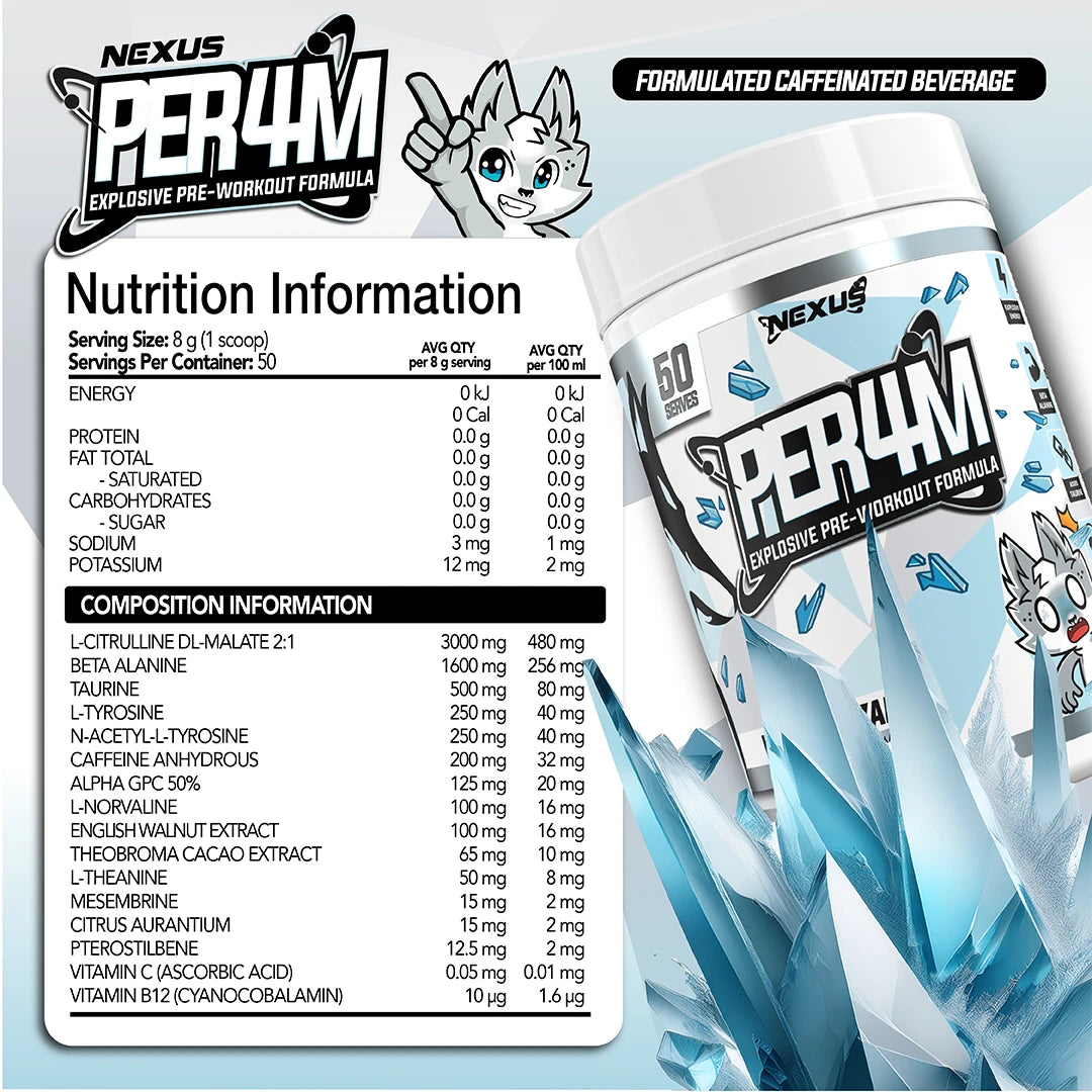 Nexus PER4M Pre-Workout + Free Shaker