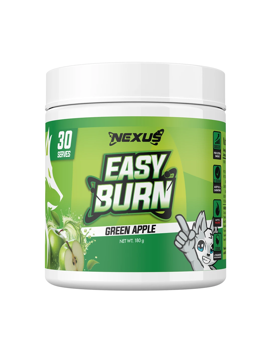 Nexus Easy Burn 30 Servings Green Apple | ASN