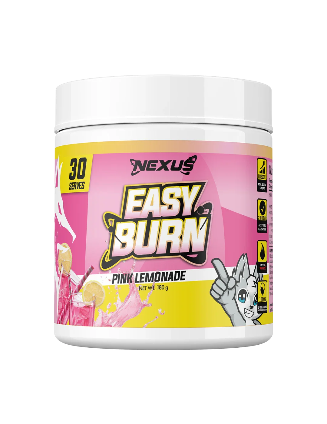 Nexus Easy Burn 30 Servings Pink Lemonade | ASN