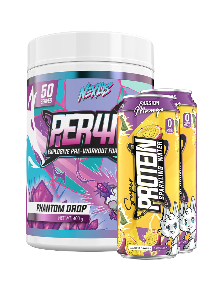 Nexus PER4M Pre-Workout + Free Protein Water RTDs